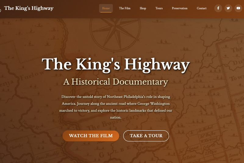 Kings Highway website screenshot
